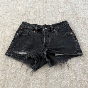 Levi's 501 Cutoff Denim Shorts 24 100% Cotton